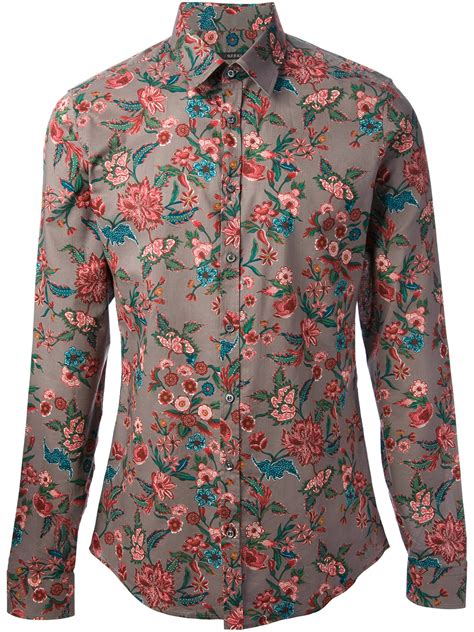 gucci mens floral shirt|Gucci shirts for men outlet.